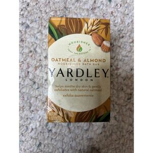 Yardley London Oatmeal & Almond Nourishing Bath Bar Soap Soothes Dry Skin Gentle